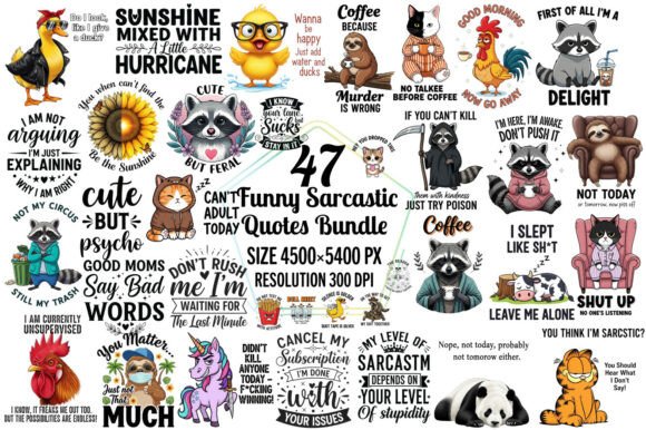 Download Funny Sarcastic Quotes Bundle - Sarcastic Collection
