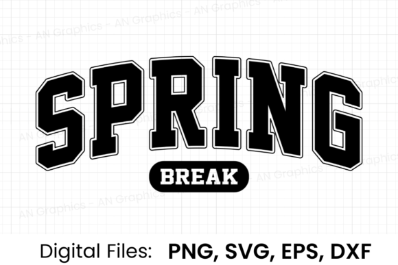 Download Spring Break Retro Varsity SVG - Premium Bundle