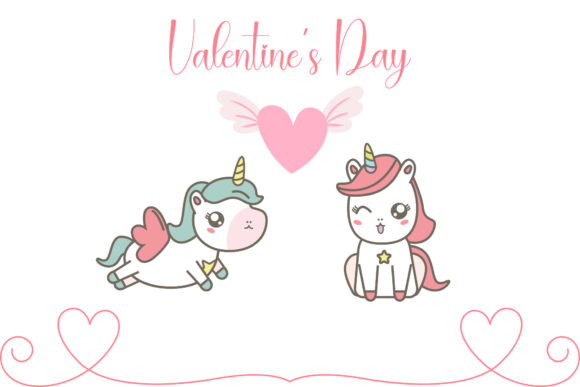Download Valentine Unicorn Couple Illustration - Couple illustration Collection