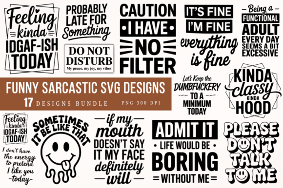 Download Funny Sarcastic SVG Designs Bundle - Sarcastic Collection
