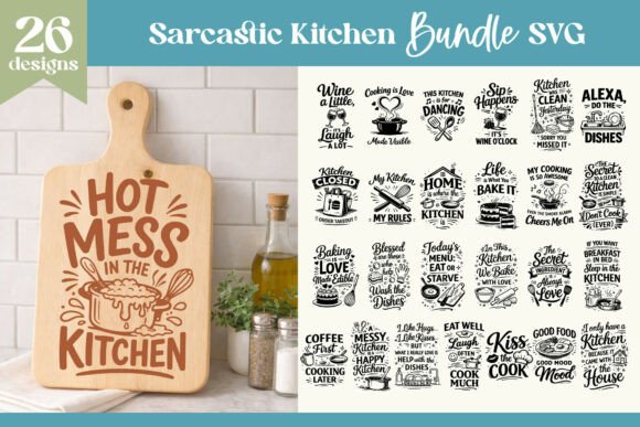 Download Sarcastic Kitchen Quotes Bundle SVG - Sarcastic Collection